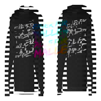 Einer Für Alle Alle Für Malle -Aufen Bier Lustiges Party Langarmshirts - Seseable