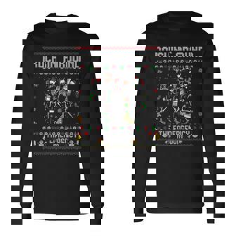 ER Christmas Nurse Rockin Around The Emergency Room Skeleton Tank Top Long Sleeve T-Shirt | Mazezy