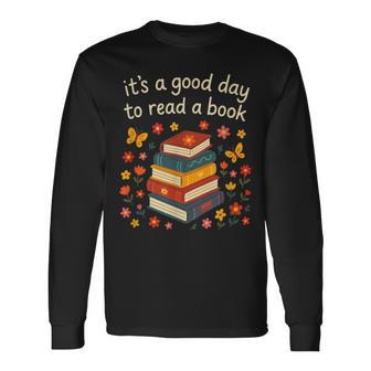 Es Ist Ein Guter Tag Um Ein Buch Zu Lesen Retro Bookish Langarmshirts - Seseable