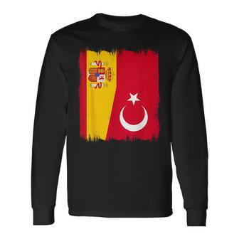 España Turquía Bandera Española Raíces Turcas Camiseta de manga larga - Regaloses