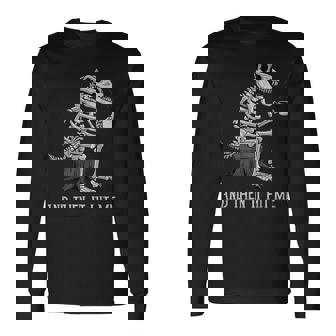 Esqueleto De Dinosaurio Divertido Café Camiseta de manga larga - Regaloses