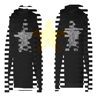 Estrella De Oro Gigante Con Diseño De Estrellas Grandes Camiseta de manga larga - Regaloses