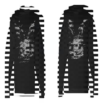 Evil Scary Bunny Rabbit Alt Goth Grunge Horror Aesthetic Long Sleeve T-Shirt - Monsterry