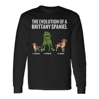 The Evolution Of A Brittany Spaniel This Concept Capt Long Sleeve T-Shirt - Thegiftio UK