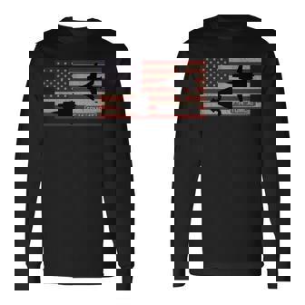 F-14 トムキャット ジェット戦闘機 アメリカの国旗 長袖tシャツ 長袖Tシャツ - Kawaiitshirt