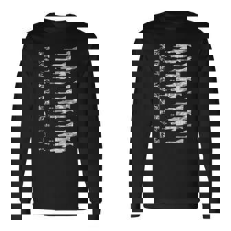 F-4 ファントム ブループリント マクドネル・ダグラス F4 ファントムモデル 長袖Tシャツ - Kawaiitshirt