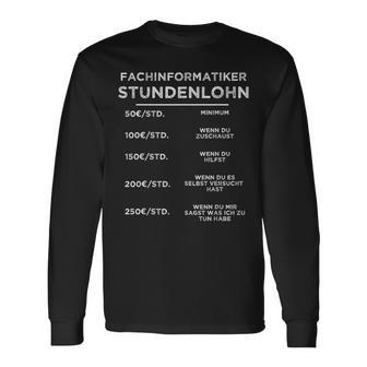 Fachinformatiker Programmierer Informatik C Php Langarmshirts - Seseable