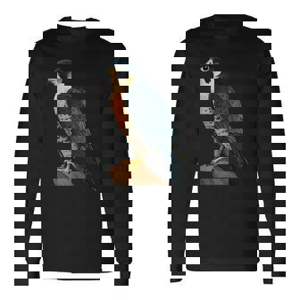 Falconry Equipment Falcon Peregrine Long Sleeve T-Shirt | Mazezy