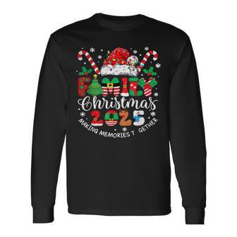 Family Christmas 2025 Matching Santa Hat Xmas Crew Pajamas Long Sleeve T-Shirt - Thegiftio UK