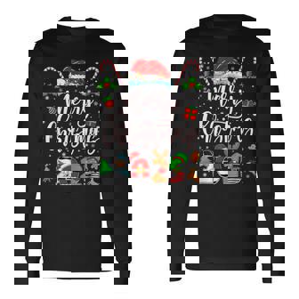 Family Crew Christmas Squad 2025 Xmas Matching Pajamas Long Sleeve T-Shirt | Seseable CA