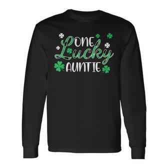 Family Matching One Lucky Auntie St Patrick's Day Long Sleeve T-Shirt - Thegiftio UK