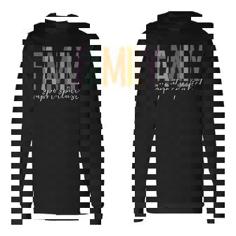 Family Support Specialist Appreciation Family Service Boho Long Sleeve T-Shirt | Mazezy