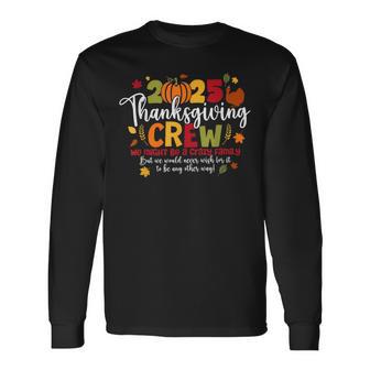Family Thanksgiving 2024 Thanksgiving Crew Turkey Matching Long Sleeve T-Shirt - Thegiftio UK
