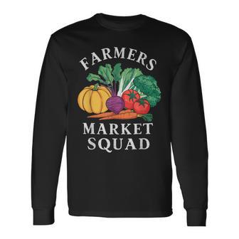 Farmers Market Agriculture Agriculture Food Vegetables Long Sleeve T-Shirt - Thegiftio UK