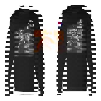 Fat Cat Taco Mexican Food Chonk Cat Meme Kitten Long Sleeve T-Shirt | Seseable CA