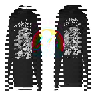 Faucheuse Death Metalur Une Licorne T-shirt à manches longues - Cadeauxyz