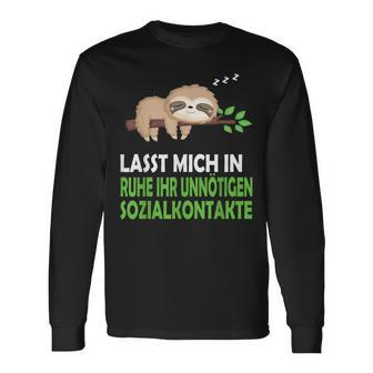 Faultier Nachthemdchlaf Pyjamachlafanzug Geschenk Langarmshirts - Geschenkecke