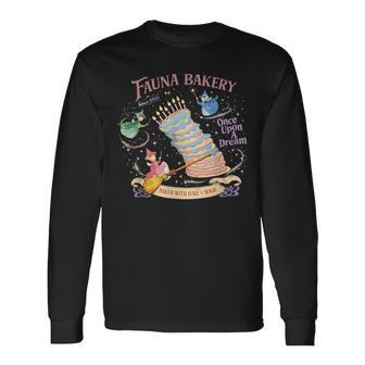 Fauna Bakery Magical Cake Fairies Fantasy Dream Vibes Long Sleeve T-Shirt - Thegiftio