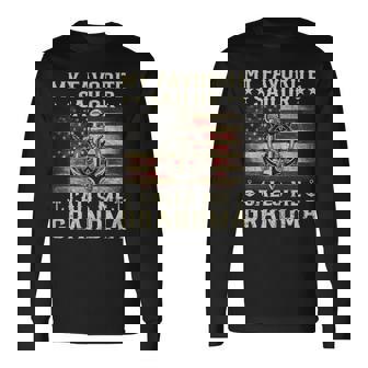 My Favorite Sailor Calls Me Grandma Flag US Family Matching Long Sleeve T-Shirt | Mazezy