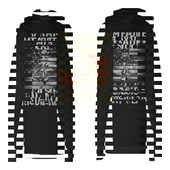 My Favorite Sailor Calls Me Sister-In-Law US Family Matching Long Sleeve T-Shirt | Mazezy