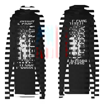 My Favorite Veteran Is My Grandpa Papa Thank You Veterans Long Sleeve T-Shirt | Mazezy