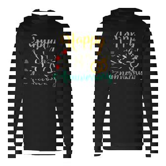 Feliz Octavo Aniversario Que Empareja Parejas Octavo Aniversario Camiseta de manga larga - Regaloses