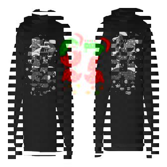 Festive 67 Christmas Meme With Santa Hats And Ornament Hands Tank Top Long Sleeve T-Shirt | Mazezy