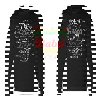 First Christmas As A Baba 2025 New Dad Xmas Long Sleeve T-Shirt | Mazezy