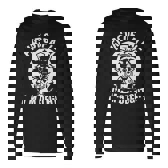 First Of All I'm A Delight アライグマ 看護師 面白い 長袖tシャツ 長袖Tシャツ - Kawaiitshirt