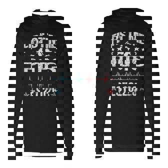 First Time Pops Est 2026 Promoted To Pops Long Sleeve T-Shirt | Mazezy