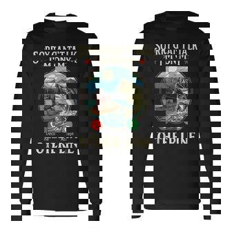 Fishing Dad Calling Meme Phone Call Fish Tank Top Long Sleeve T-Shirt | Mazezy