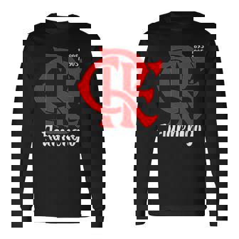 Flamengoermelho E Preto1895 1905 Camiseta de manga larga - Regaloses