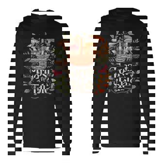 Forest To Table Forager Mushroom Basket Nature Lover Tank Top Long Sleeve T-Shirt | Mazezy