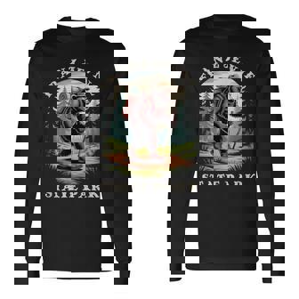 Franz Jevne State Park Minnesota Hiking Trail Adventure Bear Long Sleeve T-Shirt | Mazezy