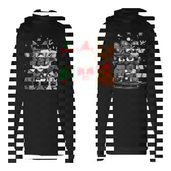 French Bulldog Christmas Dogs Santa Reindeer Elf Long Sleeve T-Shirt | Seseable UK