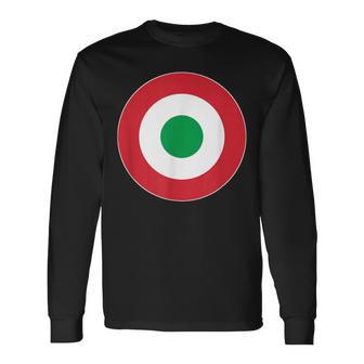 Fuerza Aérea Italiana Roundel Italia Fuerzas Armadas Camiseta de manga larga - Regaloses