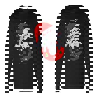 Fun Six Seven 6 7 Meme Couples Pajamas Christmas Tree Candy Long Sleeve T-Shirt - Monsterry