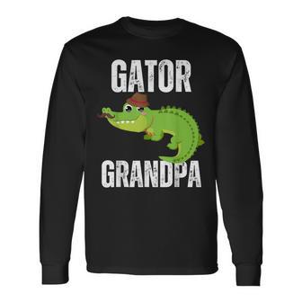 Alligator Apparel Charming Gator Grandpa Crocodile Men Long Sleeve T-Shirt - Thegiftio UK