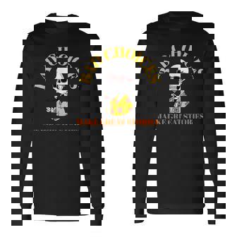 Bad Choices Make Greattories スケルトンカクテルパーティー 長袖Tシャツ - Kawaiitshirt