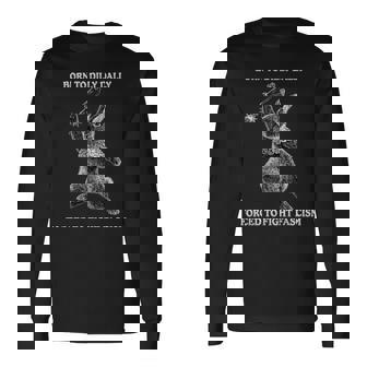 Born To Dilly Dally Forced To Fight Fascism Bunny Long Sleeve T-Shirt | Seseable CA