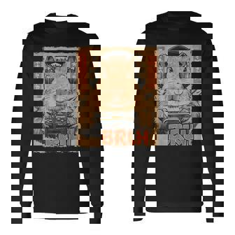 Capybara Bruh Video Games Japanese Anime Manga Kawaii Long Sleeve T-Shirt - Thegiftio