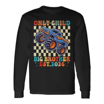 Only Child Big Brother 2026 Monster Truck For Boy Boys Long Sleeve T-Shirt | Seseable UK