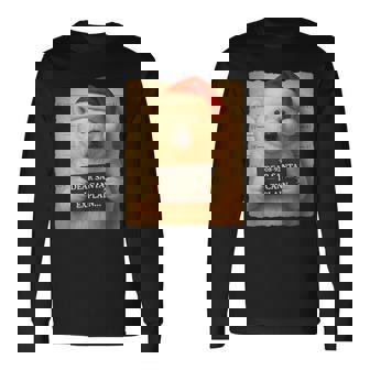 Christmas Polar Bear Cute Polar Bear Santa Hat Long Sleeve T-Shirt - Thegiftio