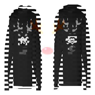 Christmas Reindeer T De Navidad Jersey Gris Dibujos Animados Niño -Niños Manga Corta Pequeño Eu Fiesta Navidad Camiseta de manga larga - Regaloses