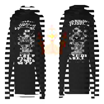 Friendsgiving Turkey Trot Squad Matching Thanksgiving Long Sleeve T-Shirt - Thegiftio