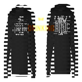 Groom's Drinking Team Groomsmen Bachelor Party Squad Long Sleeve T-Shirt | Mazezy