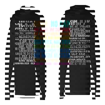 Last Day Of School Gen Z Slang Senior Graduation Long Sleeve T-Shirt | Seseable FR