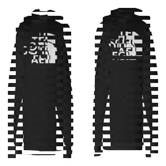 Parody Theouth Face スマートピープルのためのクールなデザイン 長袖Tシャツ - Kawaiitshirt