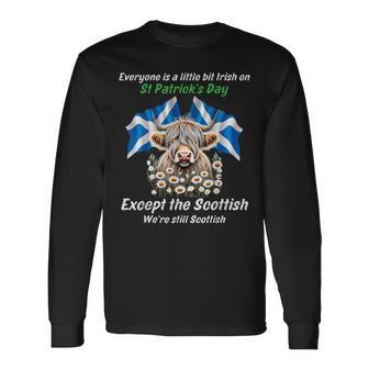 Scottish St Patrick's Day For Scottish Ancestry Scots Long Sleeve T-Shirt - Thegiftio