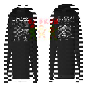 Six Seven 67 Bruh Christmas – Dabbing Santa & Friends Long Sleeve T-Shirt - Seseable